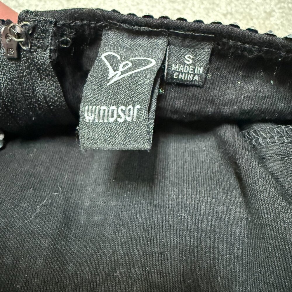 Windsor Strapless Sequined Romper Silver NWT NWT - image 8